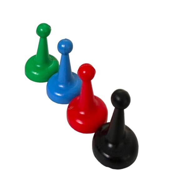 Easy Money Replacement Player Pieces Vintage Game 1956 Set of 4 - Picture 2 of 6